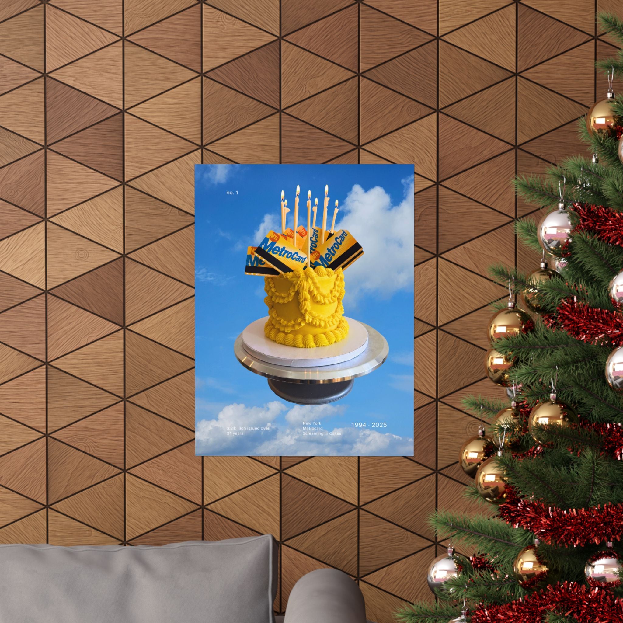 Metrocard Cake Exclusive Poster - Sky