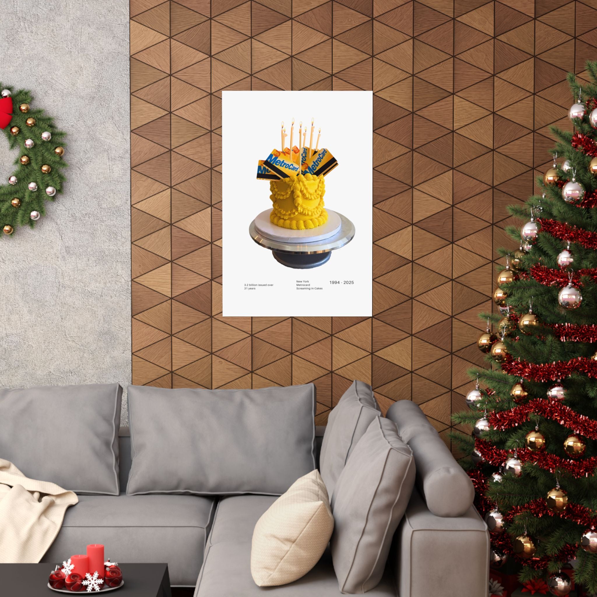 Metrocard Cake Exclusive Poster - White