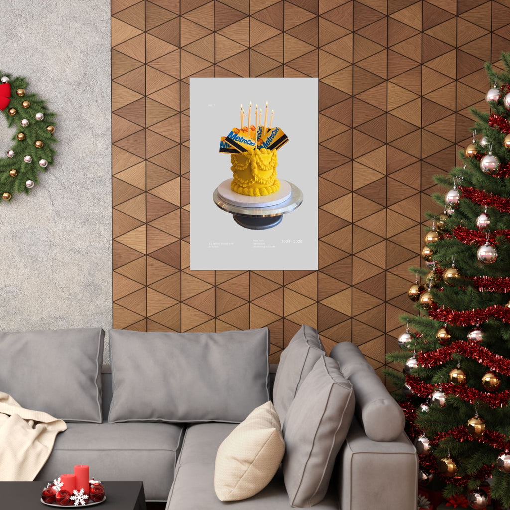 Metrocard Cake Exclusive Poster - Stone