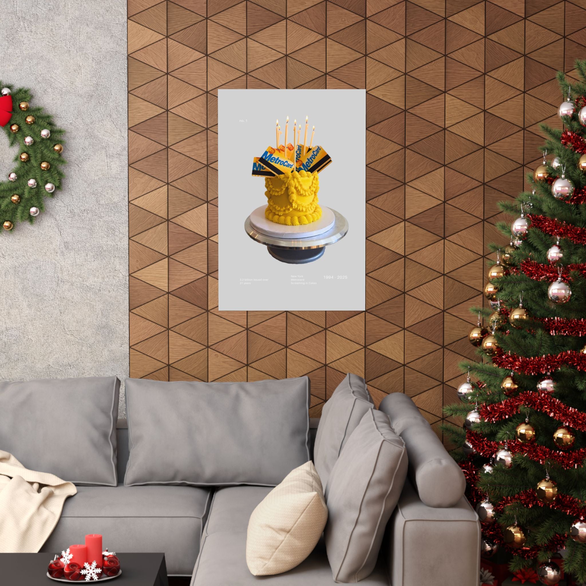 Metrocard Cake Exclusive Poster - Stone