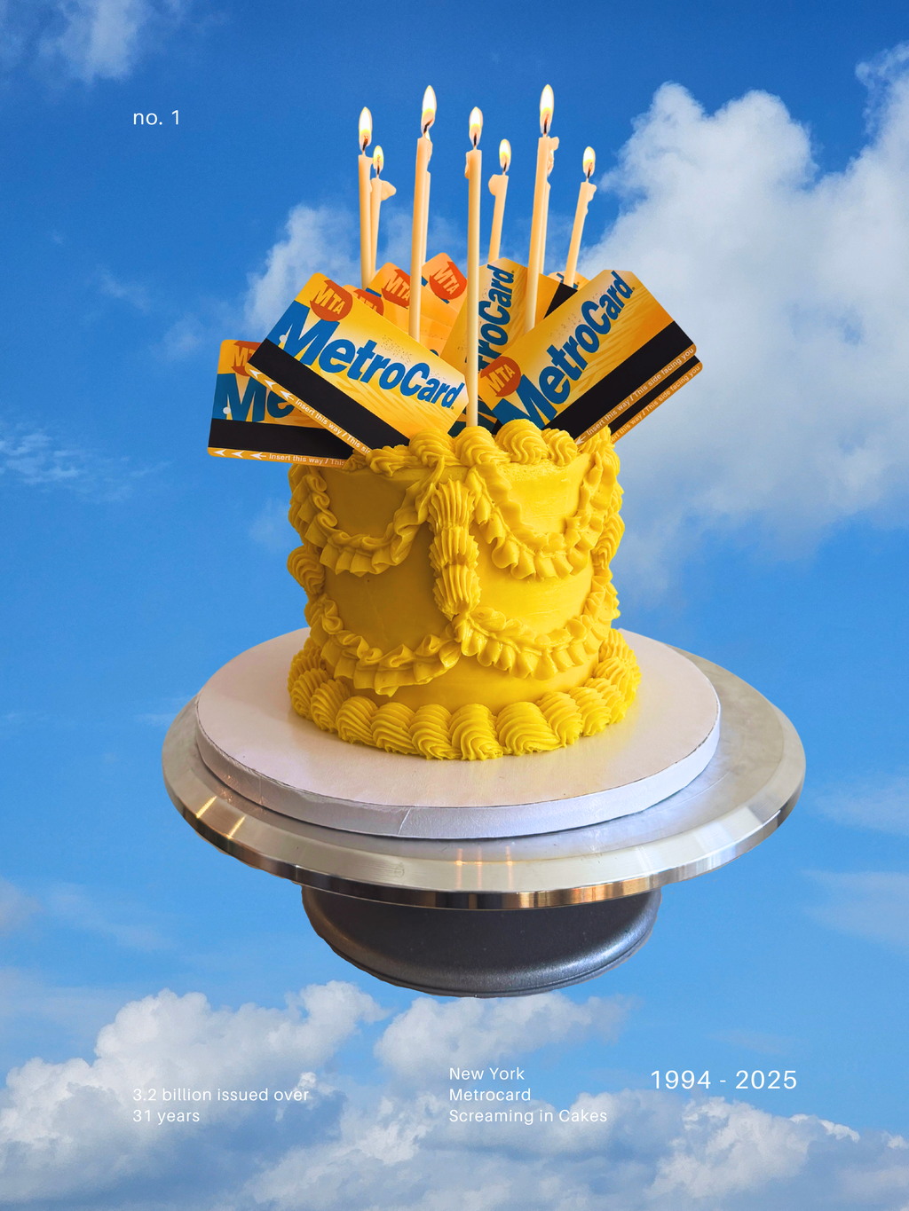 Metrocard Cake Exclusive Poster - Sky