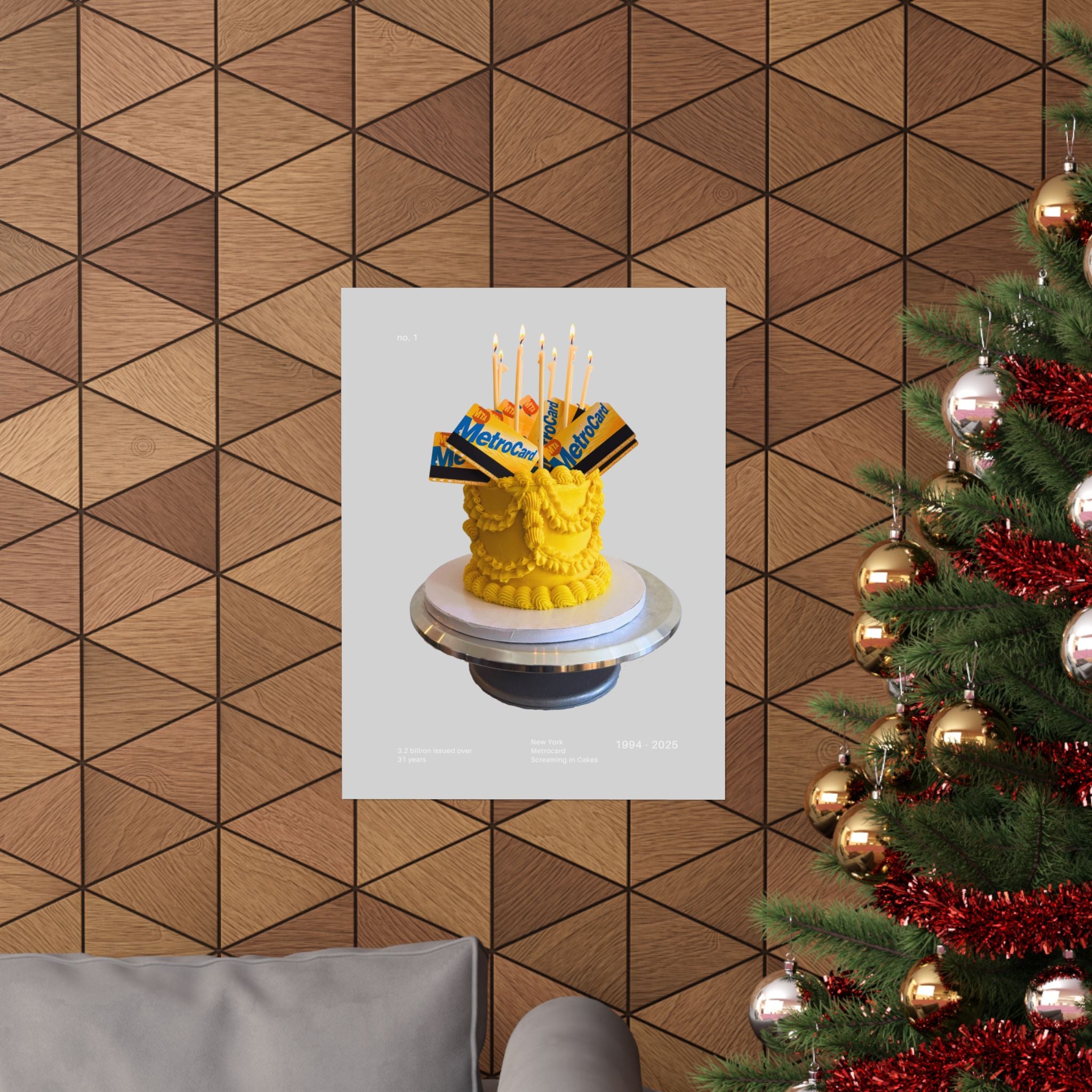 Metrocard Cake Exclusive Poster - Stone