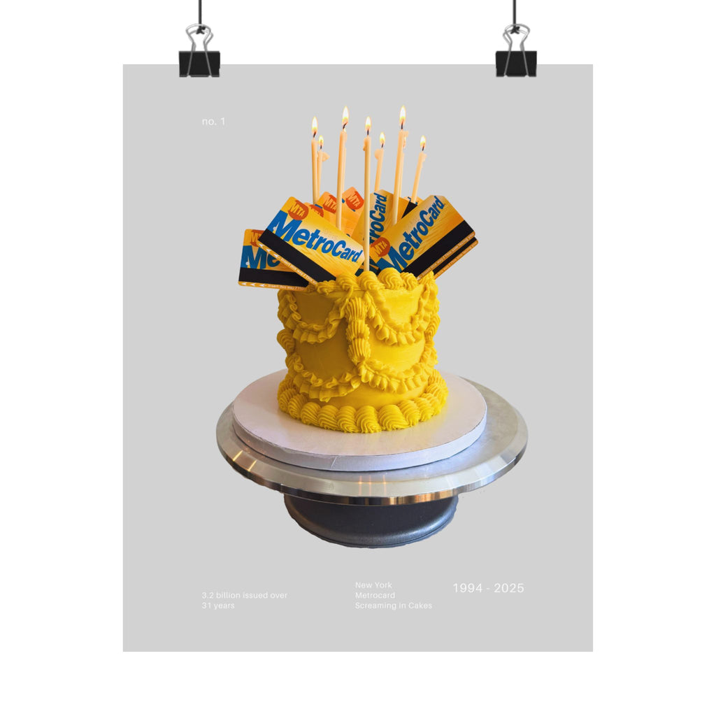 Metrocard Cake Exclusive Poster - Stone