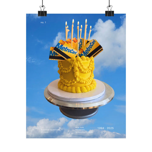 Metrocard Cake Exclusive Poster - Sky